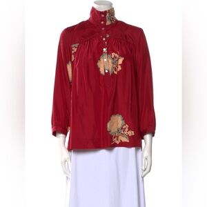 HORSES ATELIER Cotton/Silk “The High Neck Blouse”